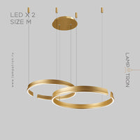 VEIKKO COMBO Ring Chandelier by Lampadom - top view