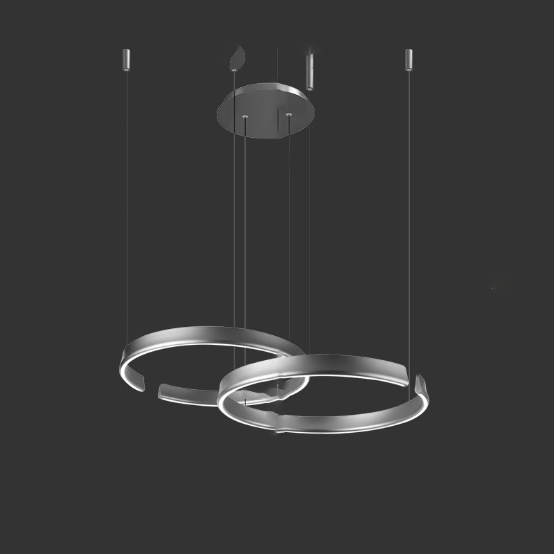 VEIKKO COMBO Ring Chandelier by Lampadom - scale reference