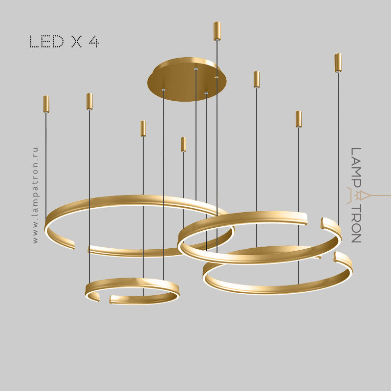 VEIKKO COMBO Ring Chandelier by Lampadom - detail view