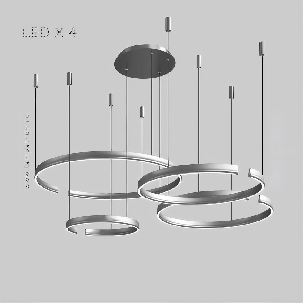 VEIKKO COMBO Ring Chandelier by Lampadom - top view