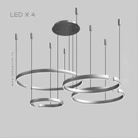 VEIKKO COMBO Ring Chandelier by Lampadom - top view