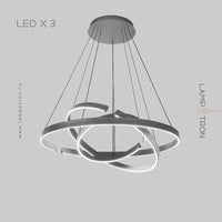 VEIKKO Ring Chandelier by Lampadom - angle view
