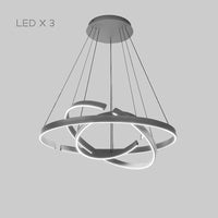 VEIKKO Ring Chandelier by Lampadom - scale reference