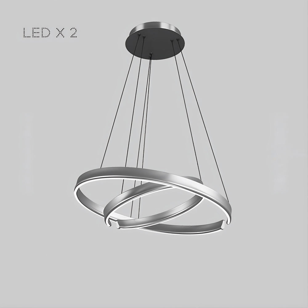 VEIKKO Ring Chandelier by Lampadom - side view