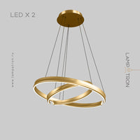 VEIKKO Ring Chandelier by Lampadom - top view