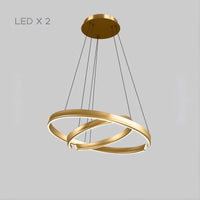 VEIKKO Ring Chandelier by Lampadom - close-up