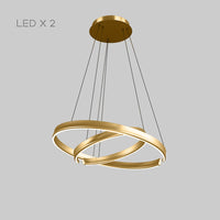 VEIKKO Ring Chandelier by Lampadom - top view