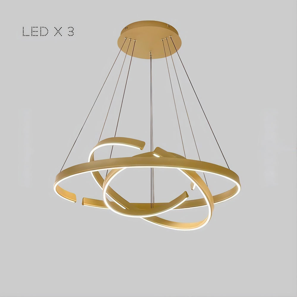 VEIKKO Ring Chandelier by Lampadom - scale reference