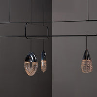VENZEL Linear Chandelier by Lampadom - side view