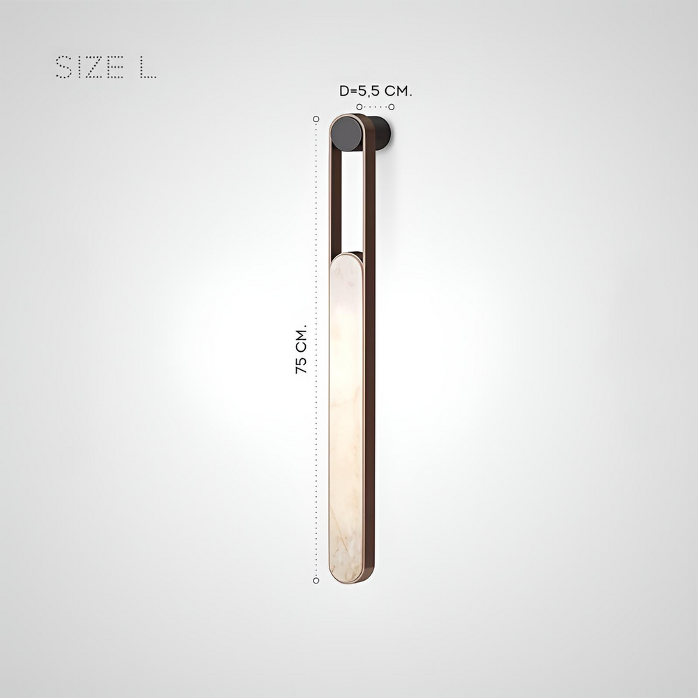 VIBBE Wall Light by Lampadom - scale reference