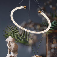 VIDAGO RING Ring Chandelier by Lampadom - top view