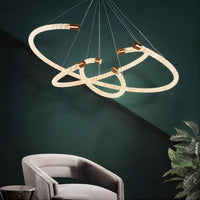 VIDAGO RING Ring Chandelier by Lampadom - scale reference