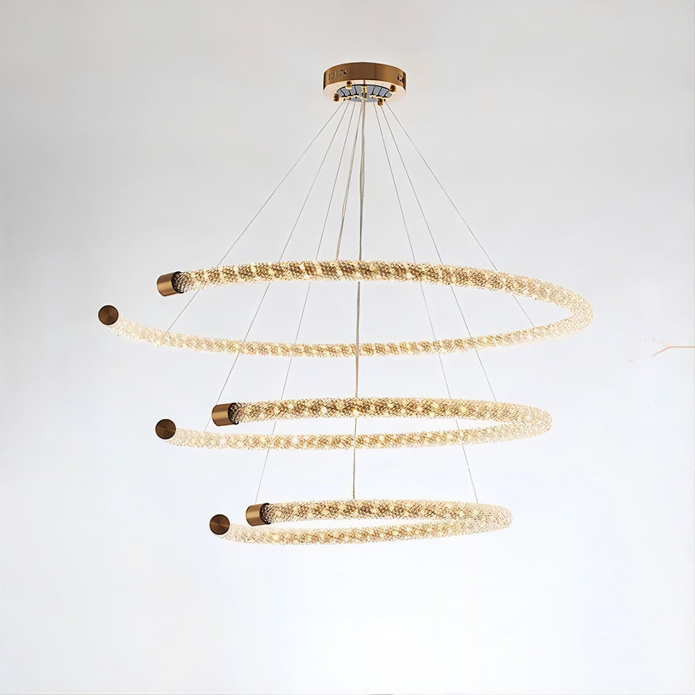 VIDAGO RING Ring Chandelier by Lampadom - angle view