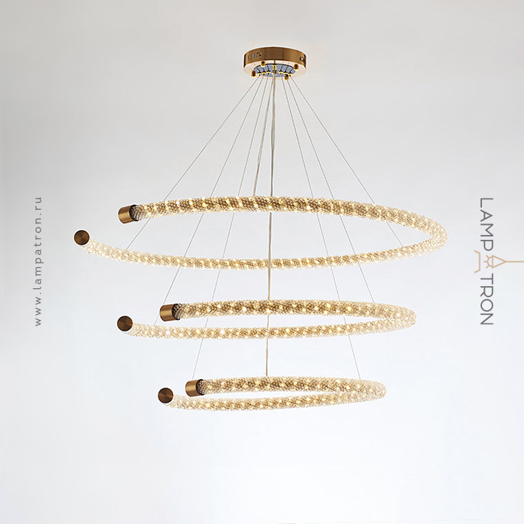 VIDAGO RING Ring Chandelier by Lampadom - top view