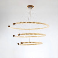 VIDAGO RING Ring Chandelier by Lampadom - angle view