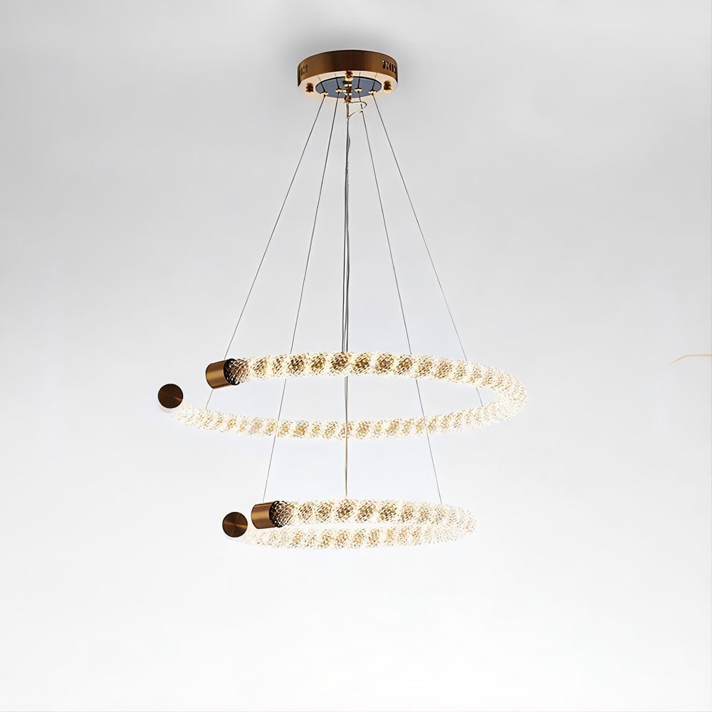 VIDAGO RING Ring Chandelier by Lampadom - top view