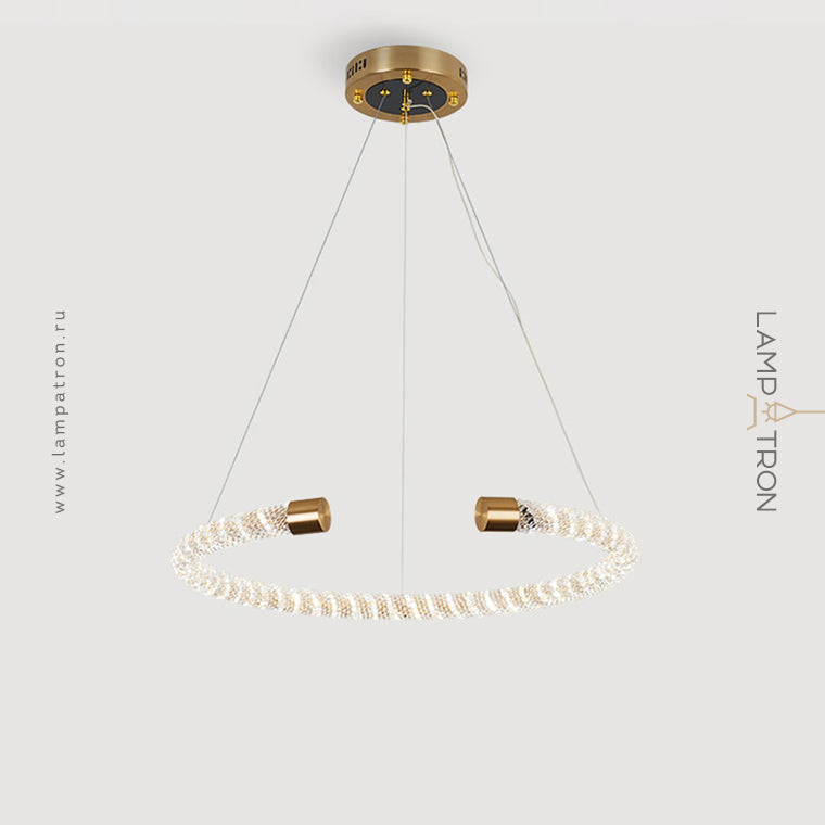 VIDAGO RING Ring Chandelier by Lampadom - close-up