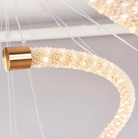 VIDAGO RING Ring Chandelier by Lampadom - close-up