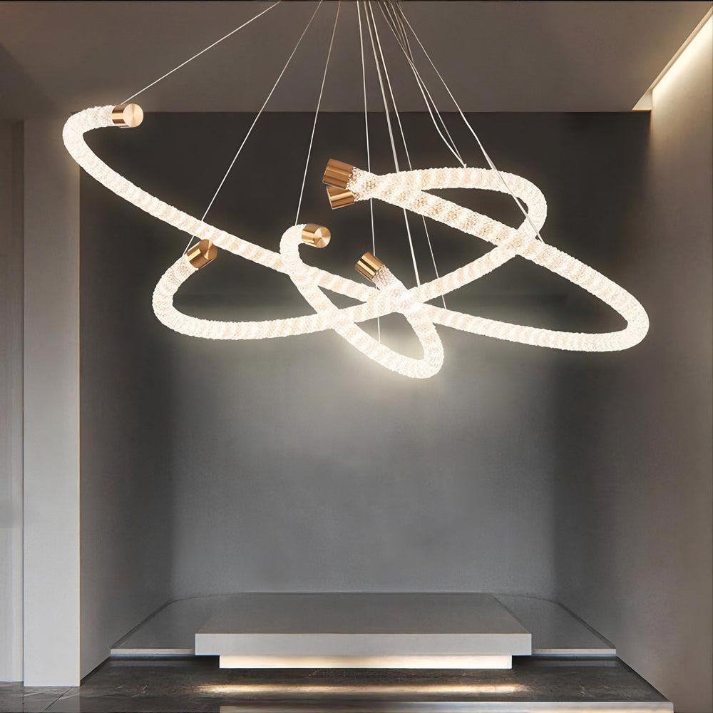 VIDAGO RING Ring Chandelier by Lampadom - top view