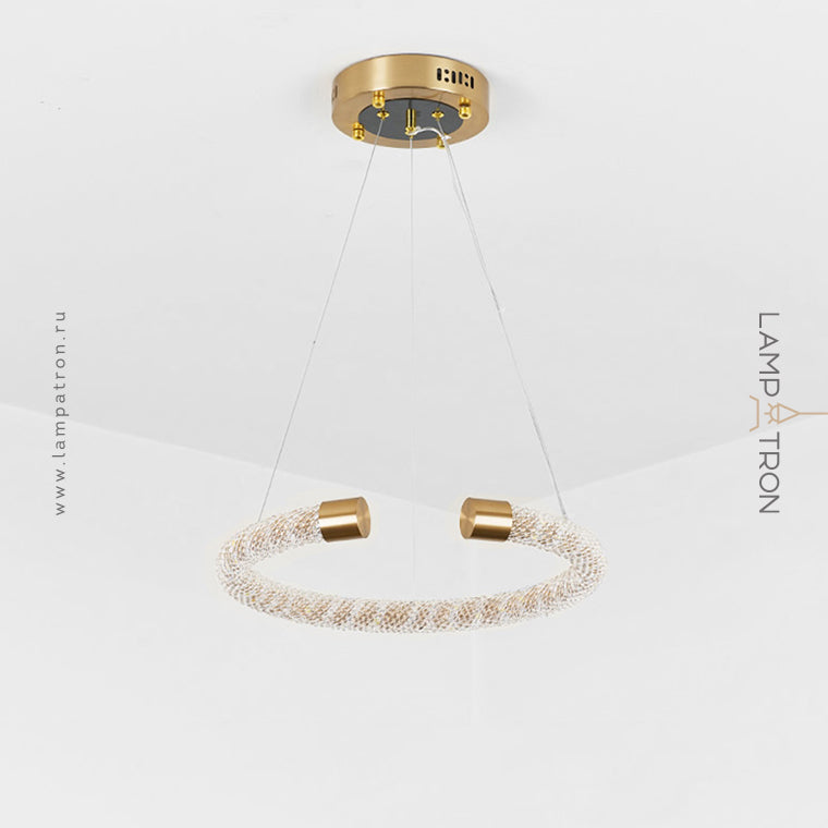 VIDAGO RING Ring Chandelier by Lampadom - side view
