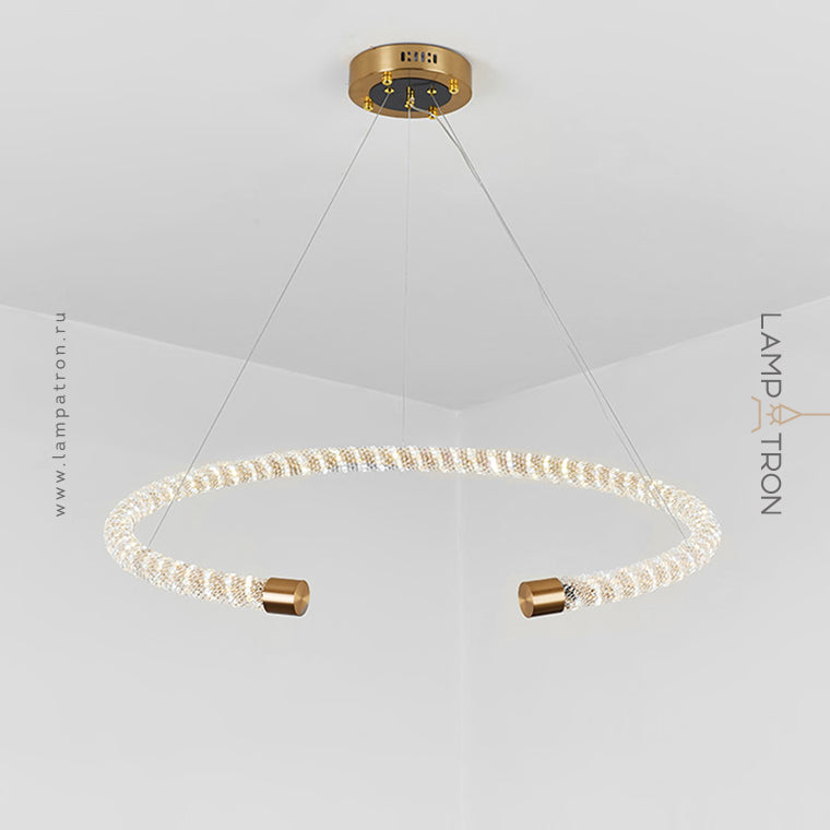 VIDAGO RING Ring Chandelier by Lampadom - detail view