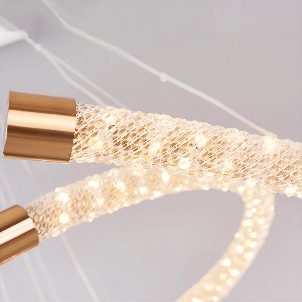 VIDAGO RING Ring Chandelier by Lampadom - detail view