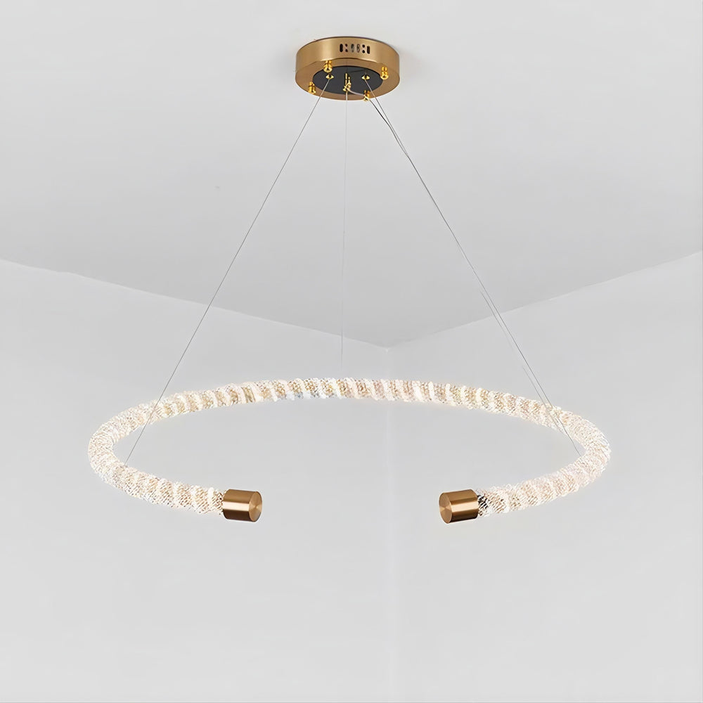 VIDAGO RING Ring Chandelier by Lampadom - scale reference