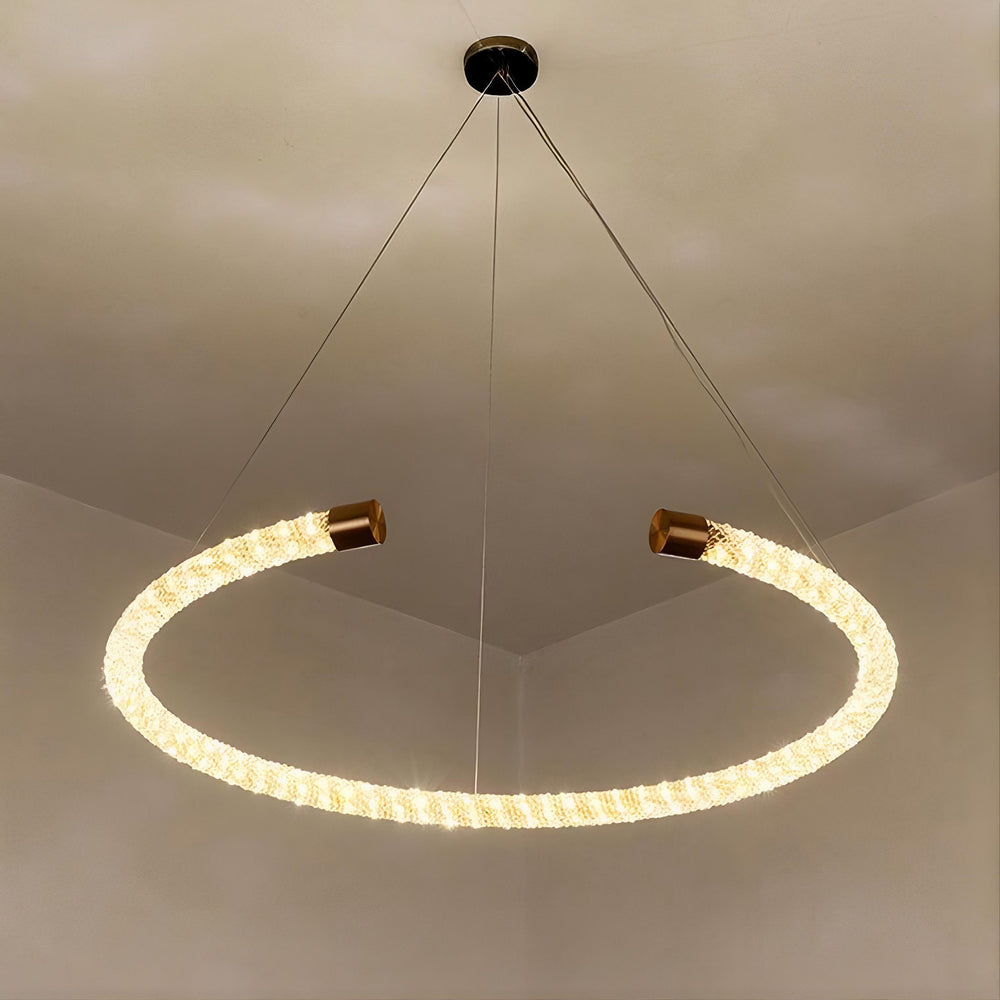 VIDAGO RING Ring Chandelier by Lampadom - side view