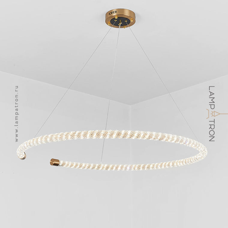 VIDAGO RING Ring Chandelier by Lampadom - scale reference