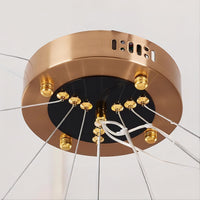 VIDAGO RING Ring Chandelier by Lampadom - scale reference