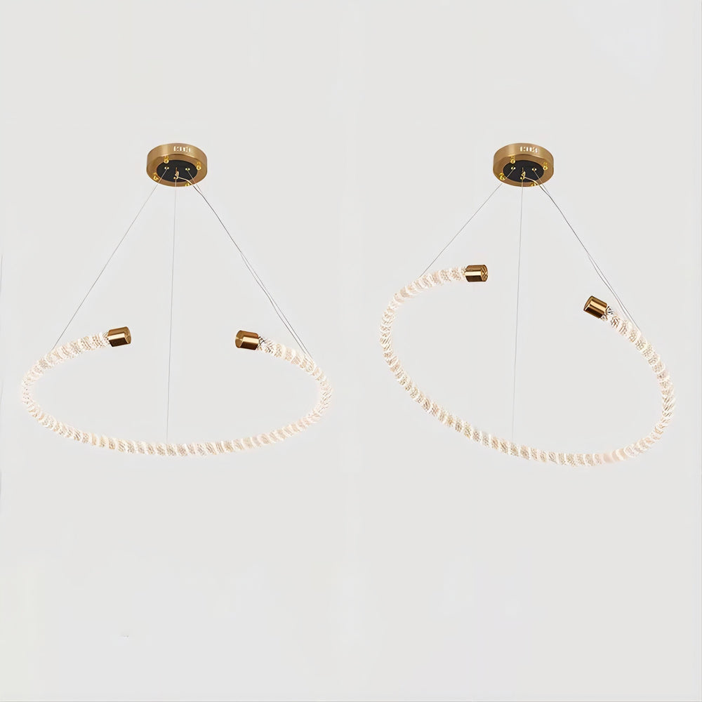 VIDAGO RING Ring Chandelier by Lampadom - top view