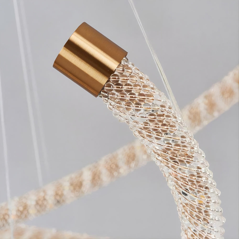 VIDAGO RING Ring Chandelier by Lampadom - close-up