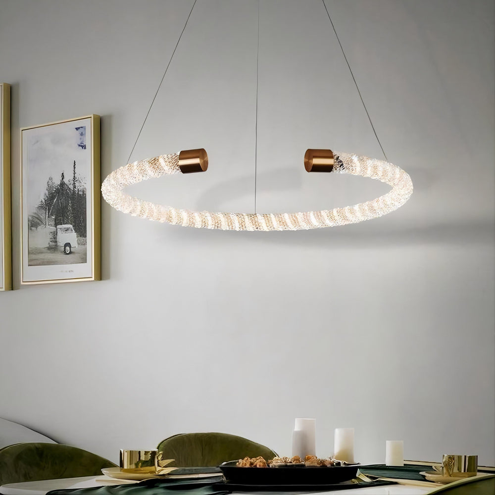 VIDAGO RING Ring Chandelier by Lampadom - close-up