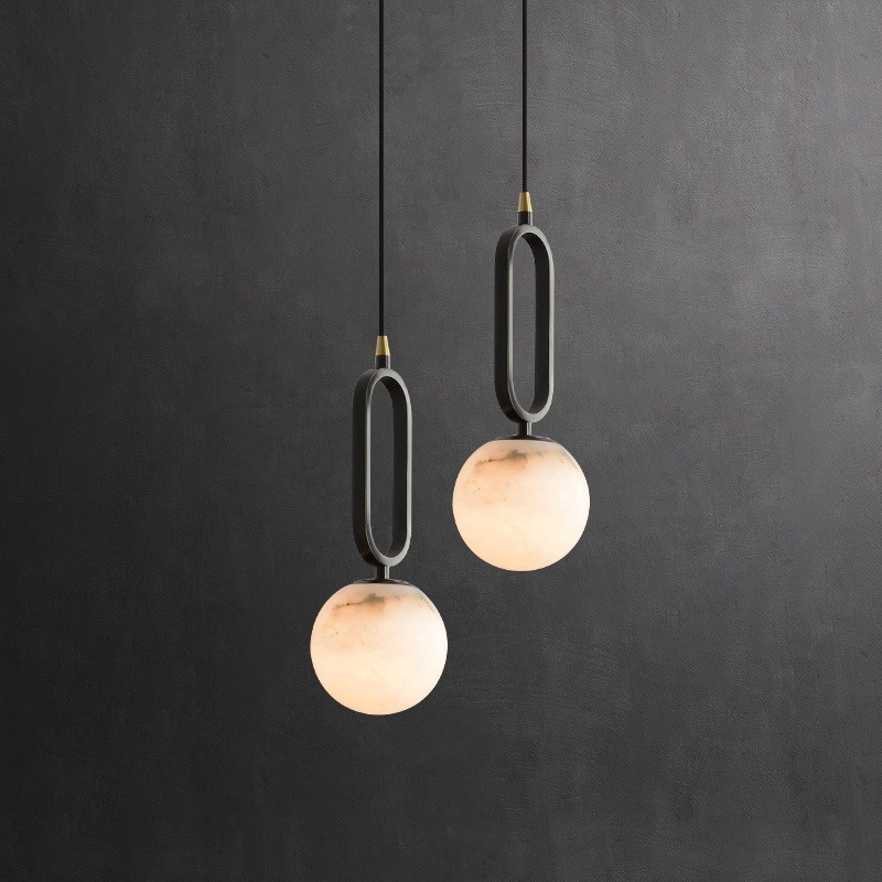 VITAL MARBLE Pendant by Lampadom - side view