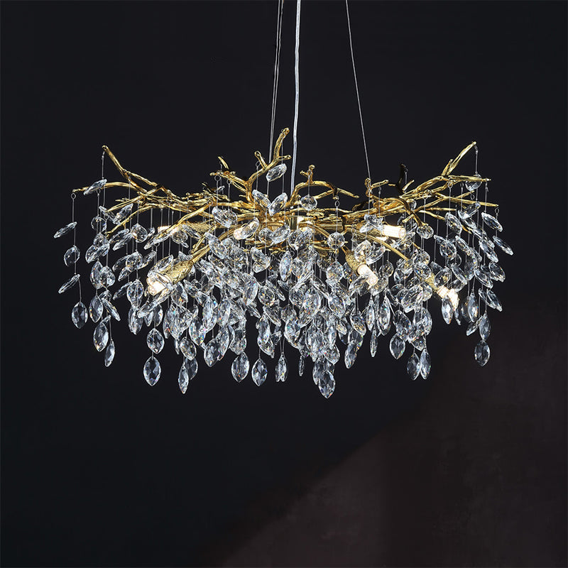 VITUS Chandelier Chandelier in Crystal by Lampadom - installation view