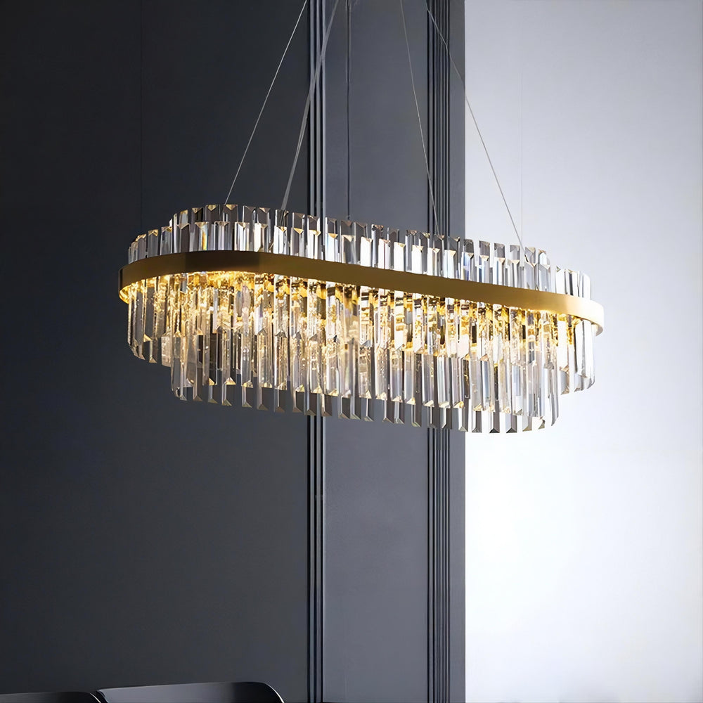 VOYAGE Linear Chandelier by Lampadom - ambient shot