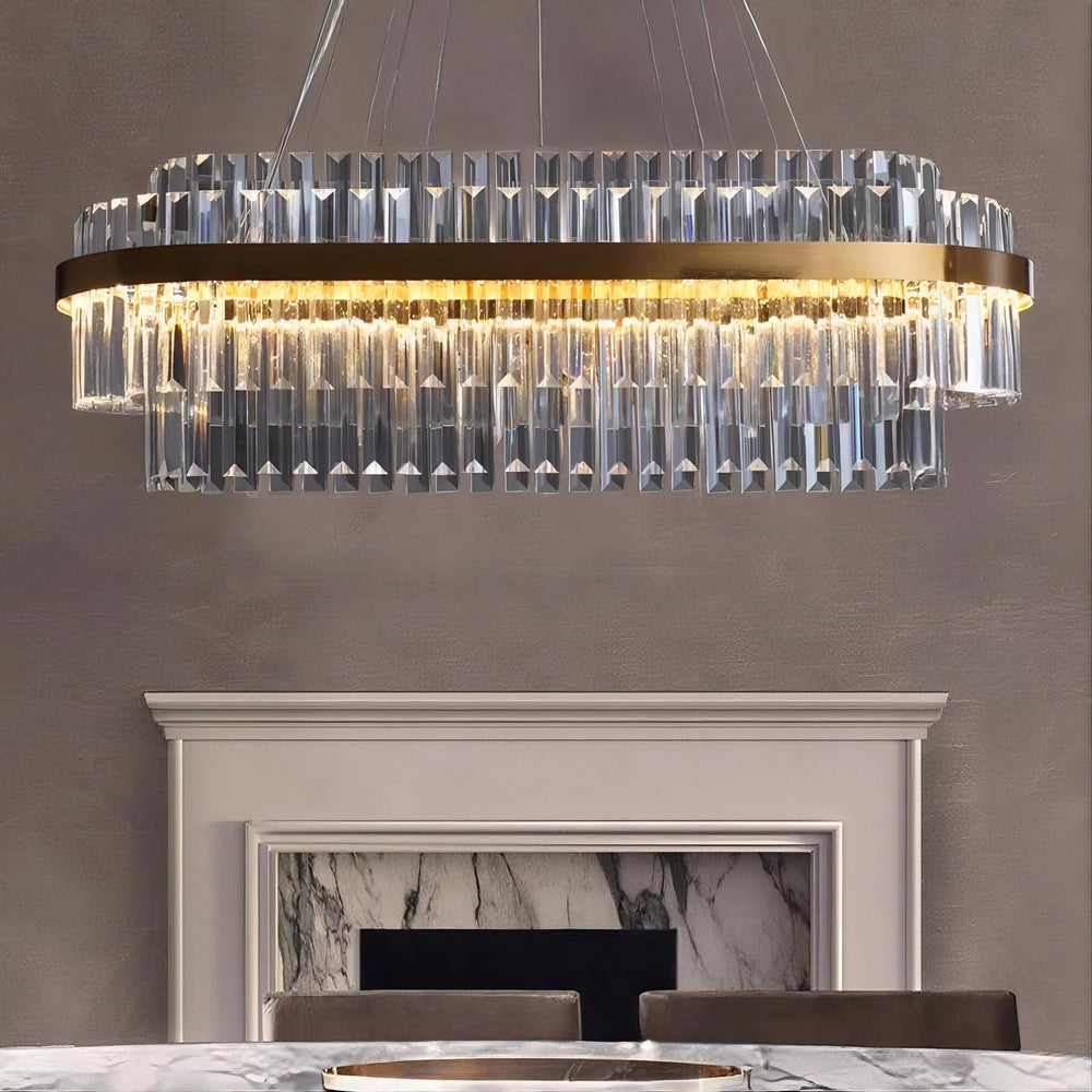 VOYAGE Linear Chandelier by Lampadom - detail view