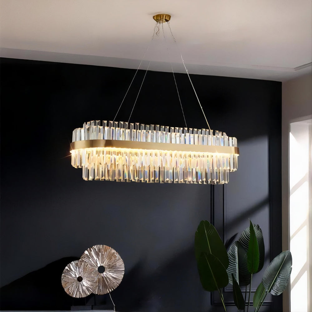 VOYAGE Linear Chandelier by Lampadom - close-up