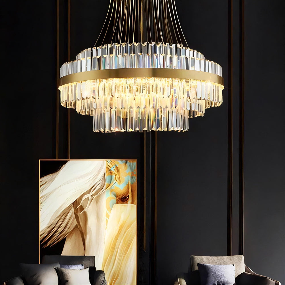 VOYAGE Ring Chandelier by Lampadom - top view