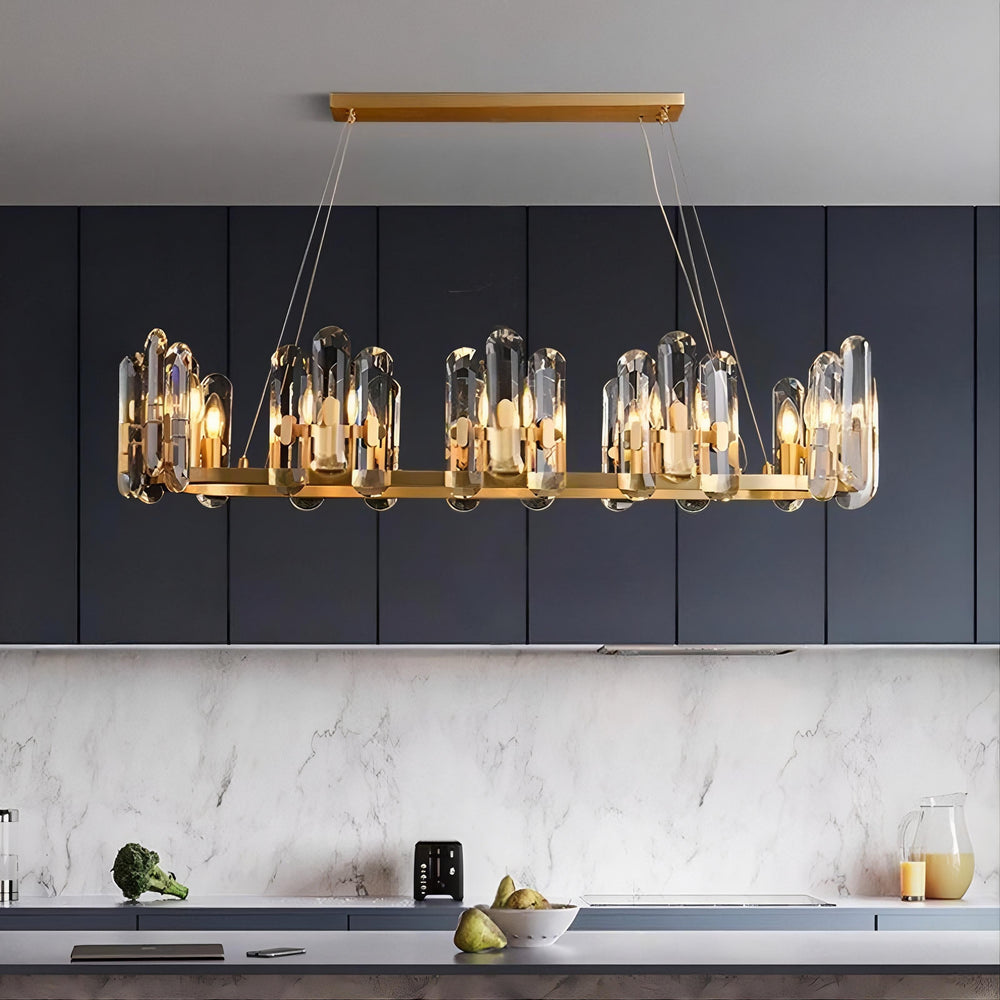 WALLACE Linear Chandelier by Lampadom - scale reference
