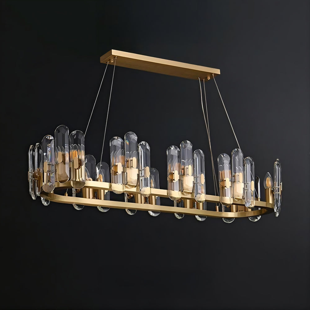 WALLACE Linear Chandelier by Lampadom - close-up