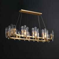 WALLACE Linear Chandelier by Lampadom - close-up