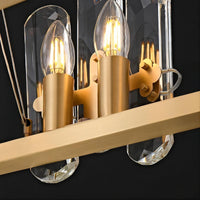 WALLACE Linear Chandelier by Lampadom - angle view