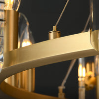WALLACE Linear Chandelier by Lampadom - side view