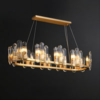 WALLACE Linear Chandelier by Lampadom - top view