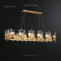 WALLACE Linear Chandelier by Lampadom - close-up