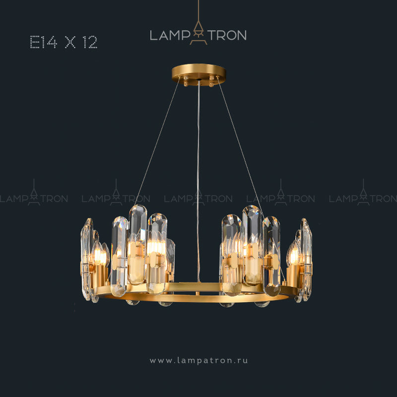 WALLACE Ring Chandelier by Lampadom - close-up