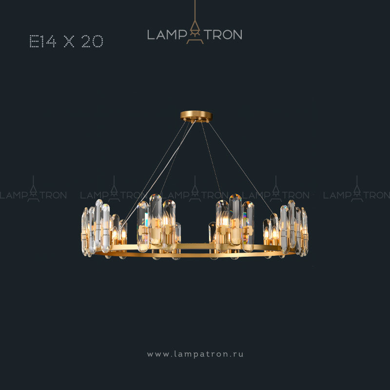 WALLACE Ring Chandelier by Lampadom - scale reference