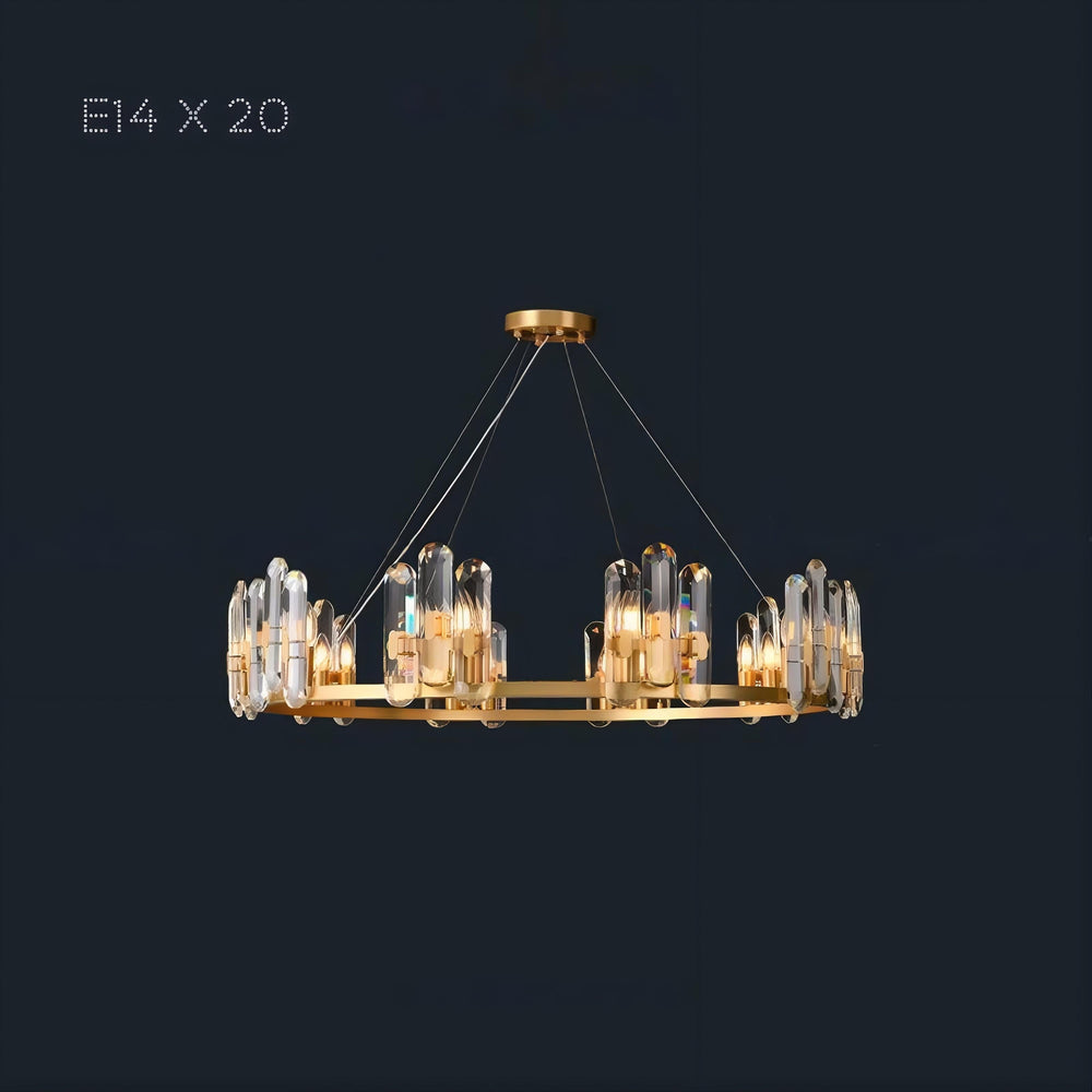 WALLACE Ring Chandelier by Lampadom - side view