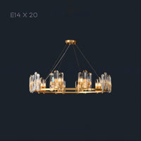 WALLACE Ring Chandelier by Lampadom - side view